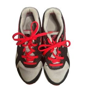 Nike Lunar Pantheon Red, Black Leopard and Gray tennis shoes US7